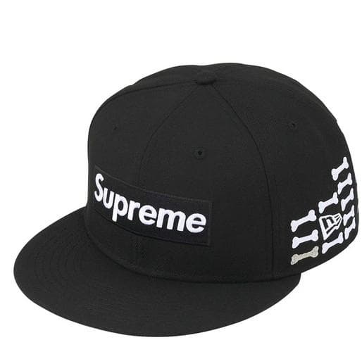 新品 25aw【7 3/4・黒】Bones Box Logo New Era