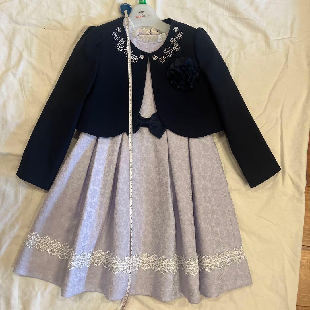 フォーマルドレス ネイビーとラベンダー 115cm