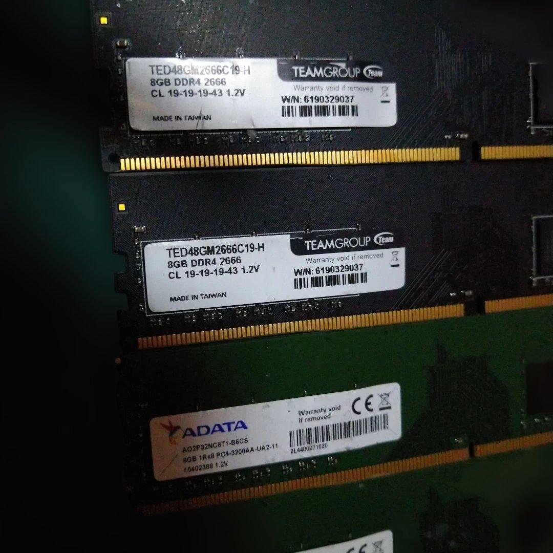 8GB DDR4 メモリ　10枚まとめ売り