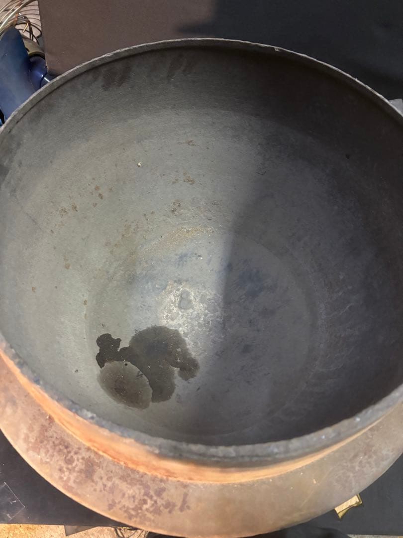 【超特大】横幅60cm 当時物 羽釜 鉄 蓋付き 明治 大正 昭和 レトロ