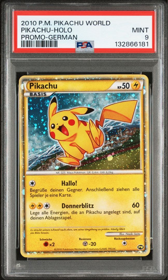 【psa9】2010 ピカチュウ ワールドドイツ語