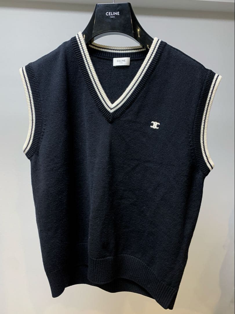 CELINE トリオンフ ニットベスト M