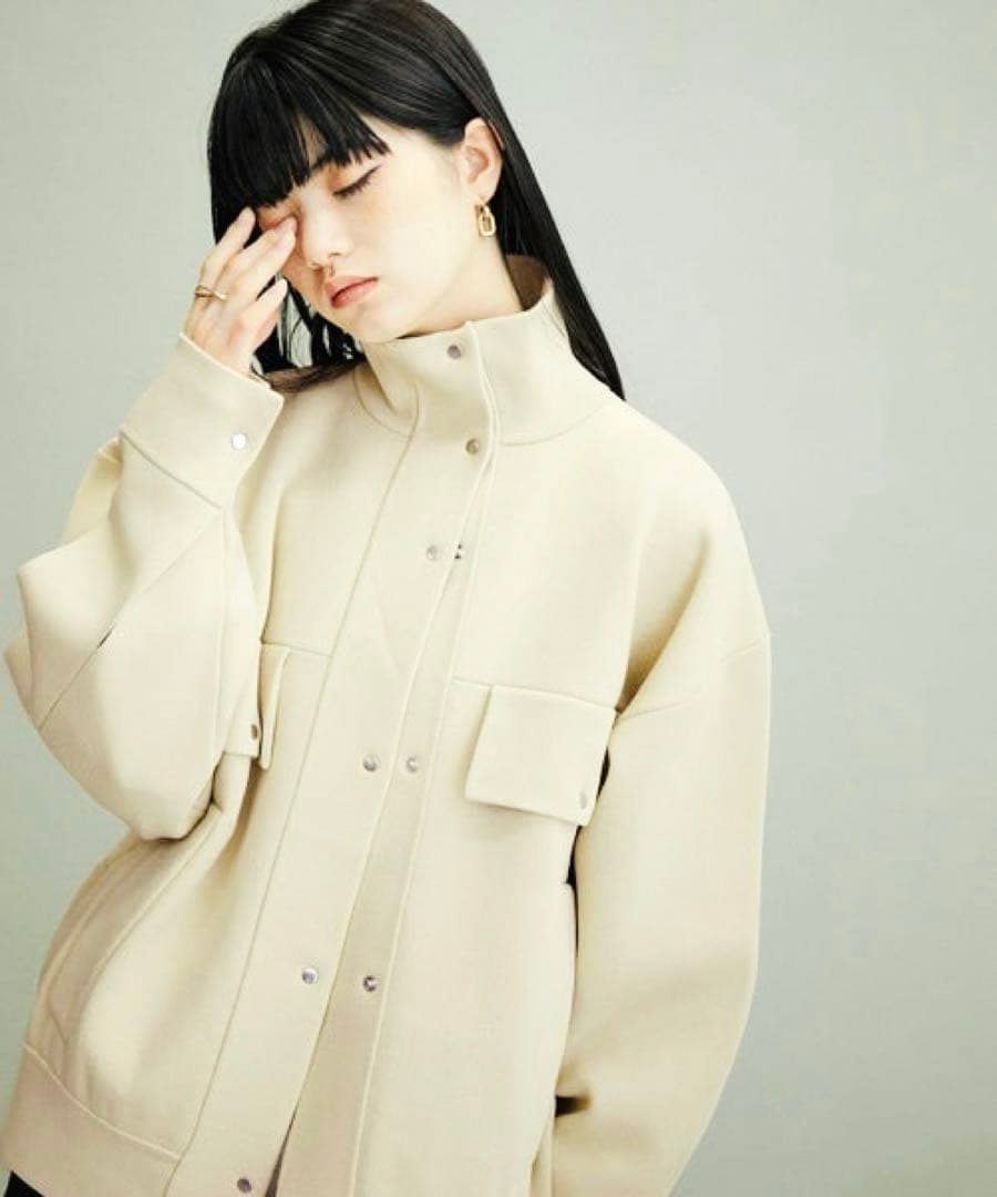 ADAM ET ROPÉ WEB限定スムースジャージブルゾン 春秋アウター