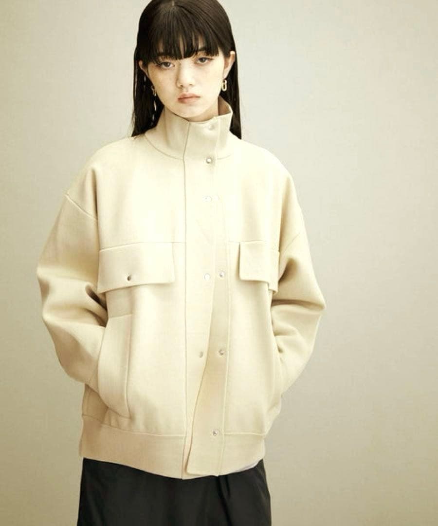 ADAM ET ROPÉ WEB限定スムースジャージブルゾン 春秋アウター