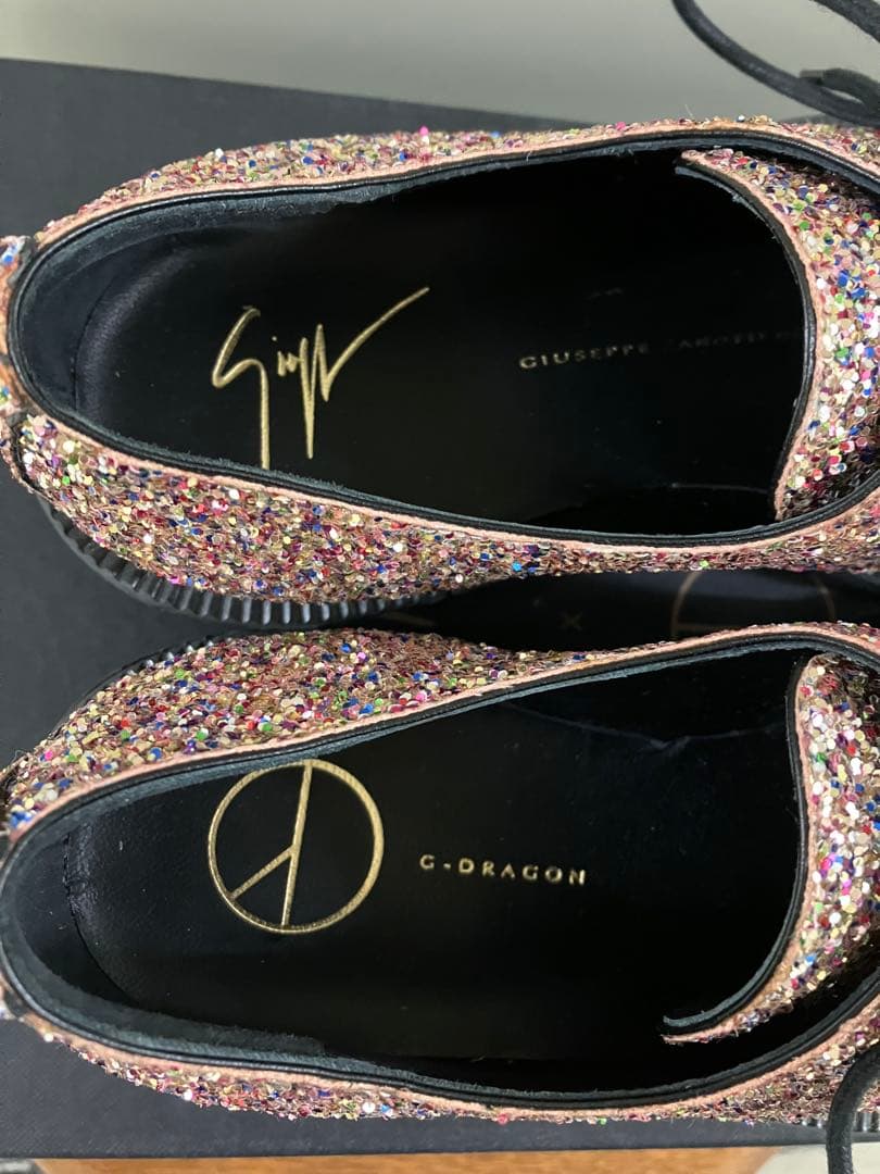 〓GIUSEPPE ZANOTTI×PEACEMINUSONE〓 グリッター 靴
