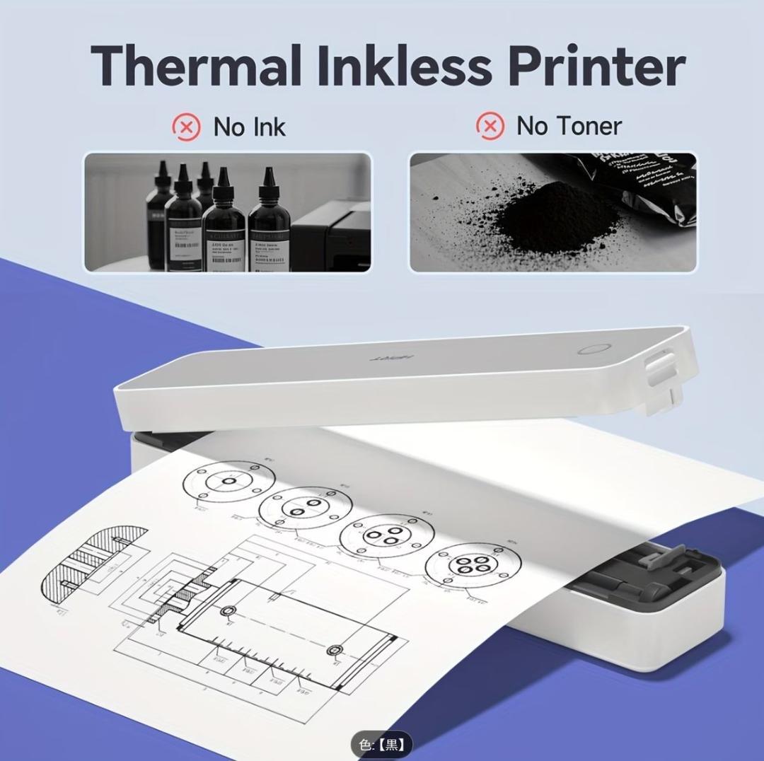 サーマルプリンター＋A4感熱紙100枚セット　HPRT MT610