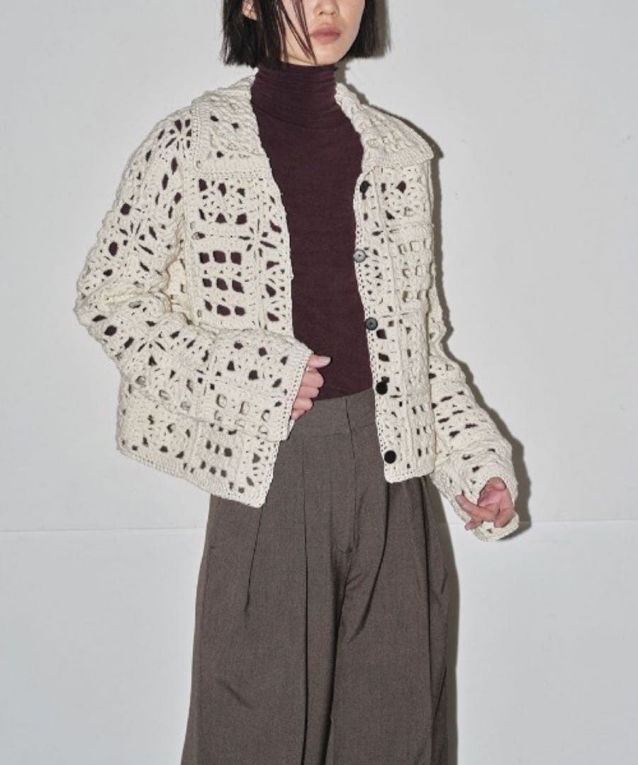 TODAYFUL Crochet Knit Shirts クロシェニットシャツ