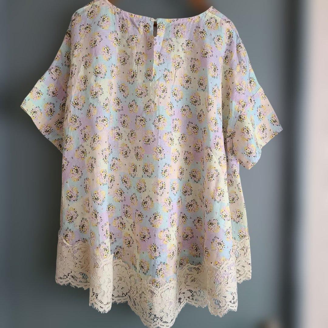 フランシュリッペ　麻のチュニック　3L