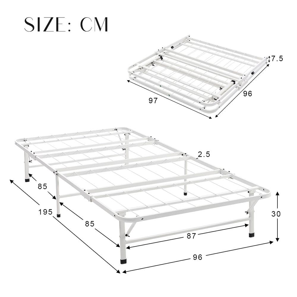 パイプベッド 折りたたみベッド シングル 組立簡単 ベッド 下収納 シングルベッ