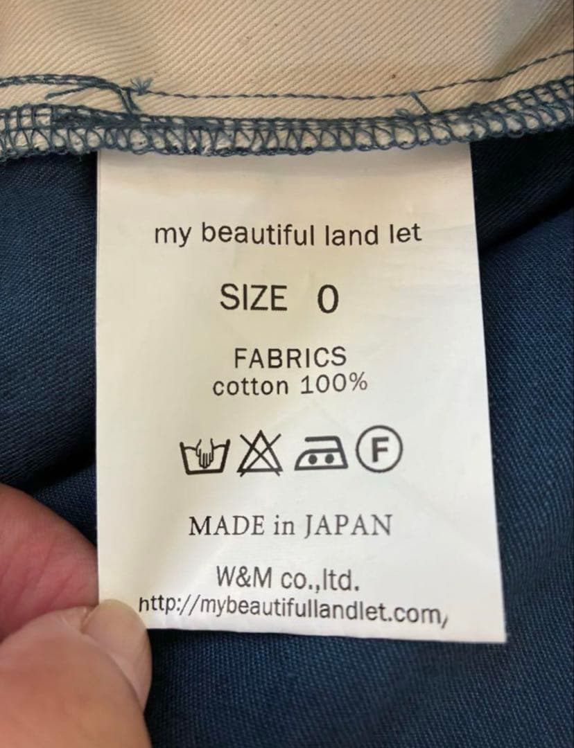 【17AW my beautiful landlet サスペンダービッグパンツ】