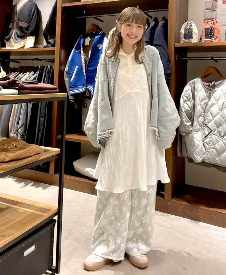 ニコアンド ［NKJ 2026SS］エンジニアリメイクデニムジャケット　ベージュ