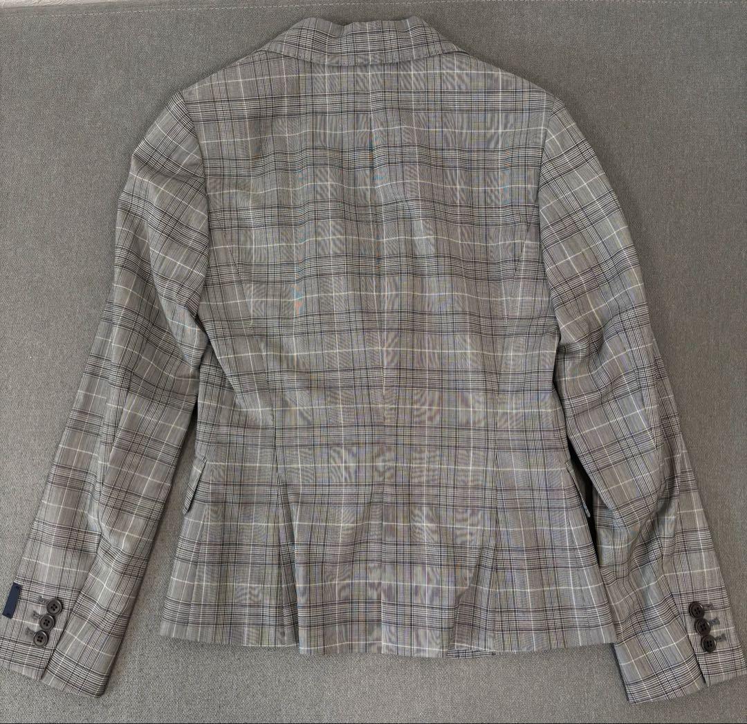 【新品】ザスーツカンパニー グレー チェック スーツ スカート セットアップ S