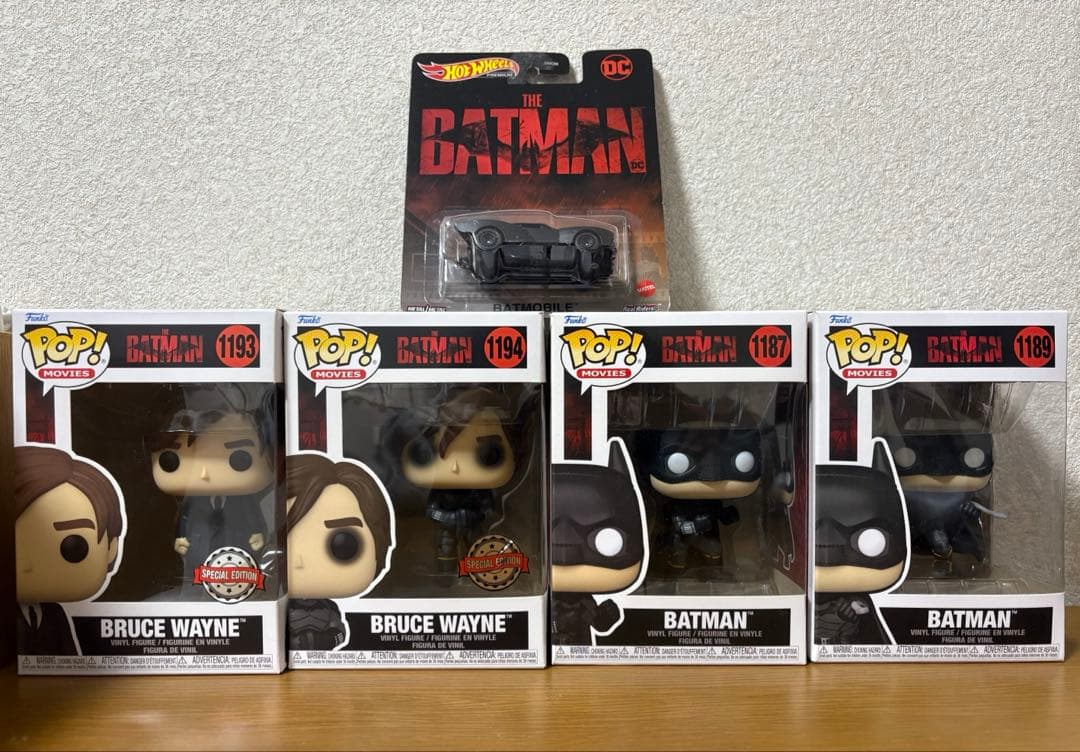 dc ザバットマンfunko pop & ホットウィールズ