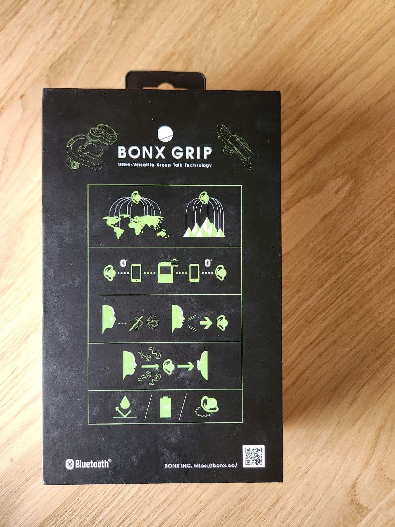 BONX GRIP ブラック ワイヤレスイヤホン