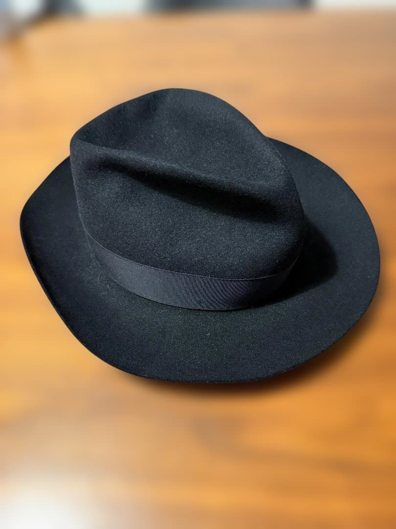 ボルサリーノ　黒 約６０cm前後