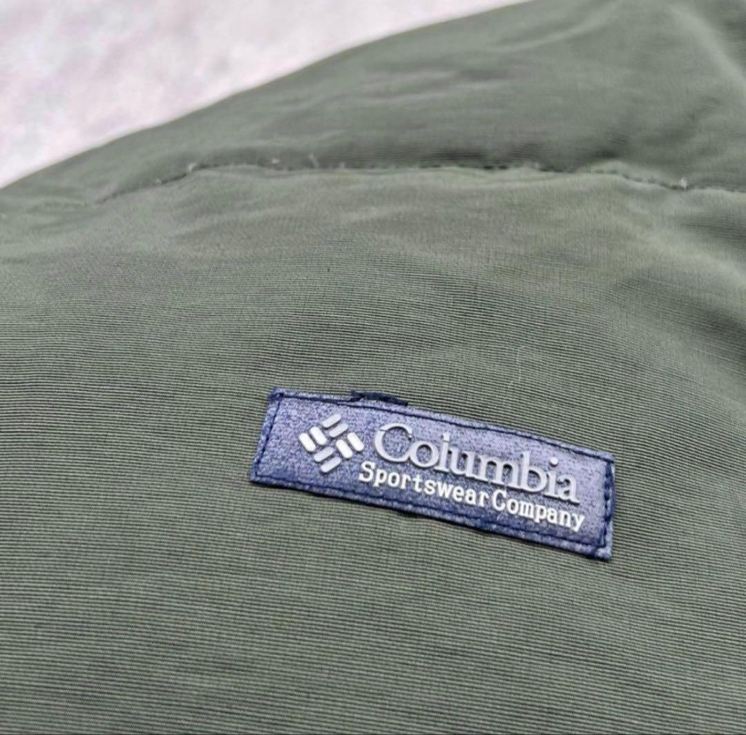 極暖❗️ 古着 90s Columbiaリバーシブルダウンジャケット 値下げ可❗️