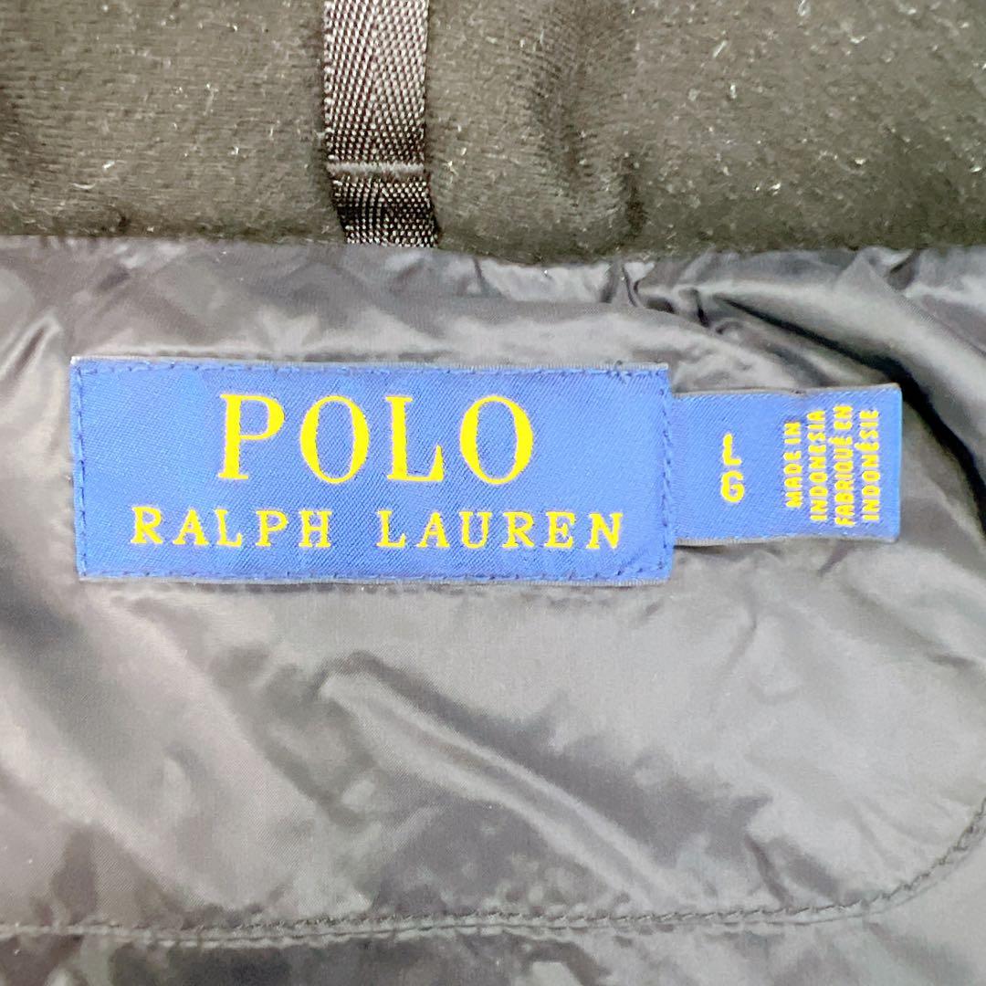 美品✨ポロラルフローレン ダウンベスト ビッグポニー 2WAY ブラック L
