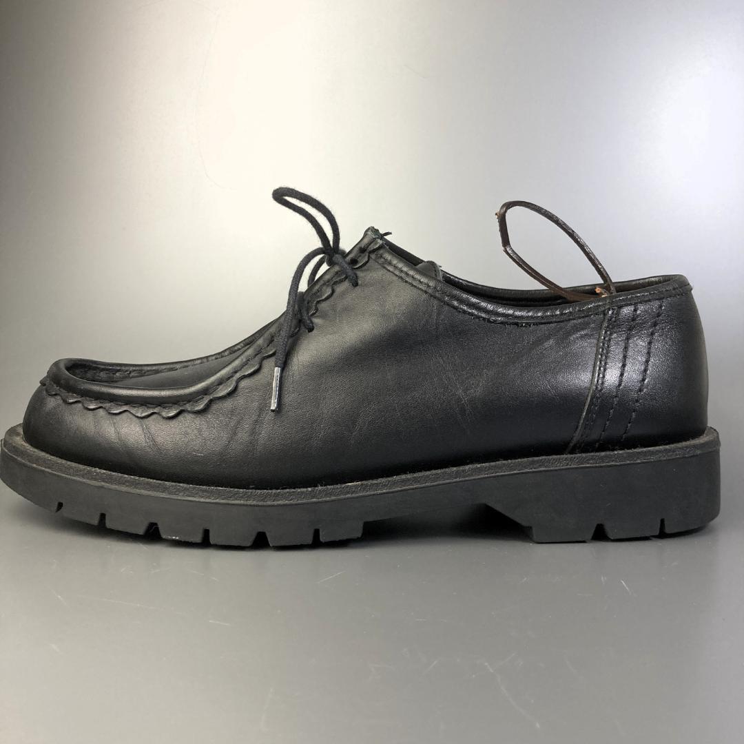 【極美品】フランス製　KLEMAN　チロリアン　ブラック　モカシンレザーシューズ