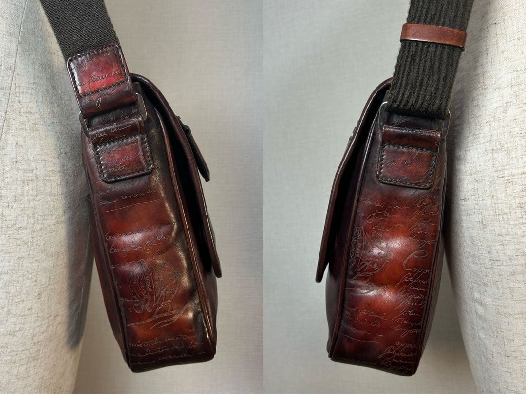 廃盤52万円　Berluti ジュールJ ショルダーバッグ スクリット