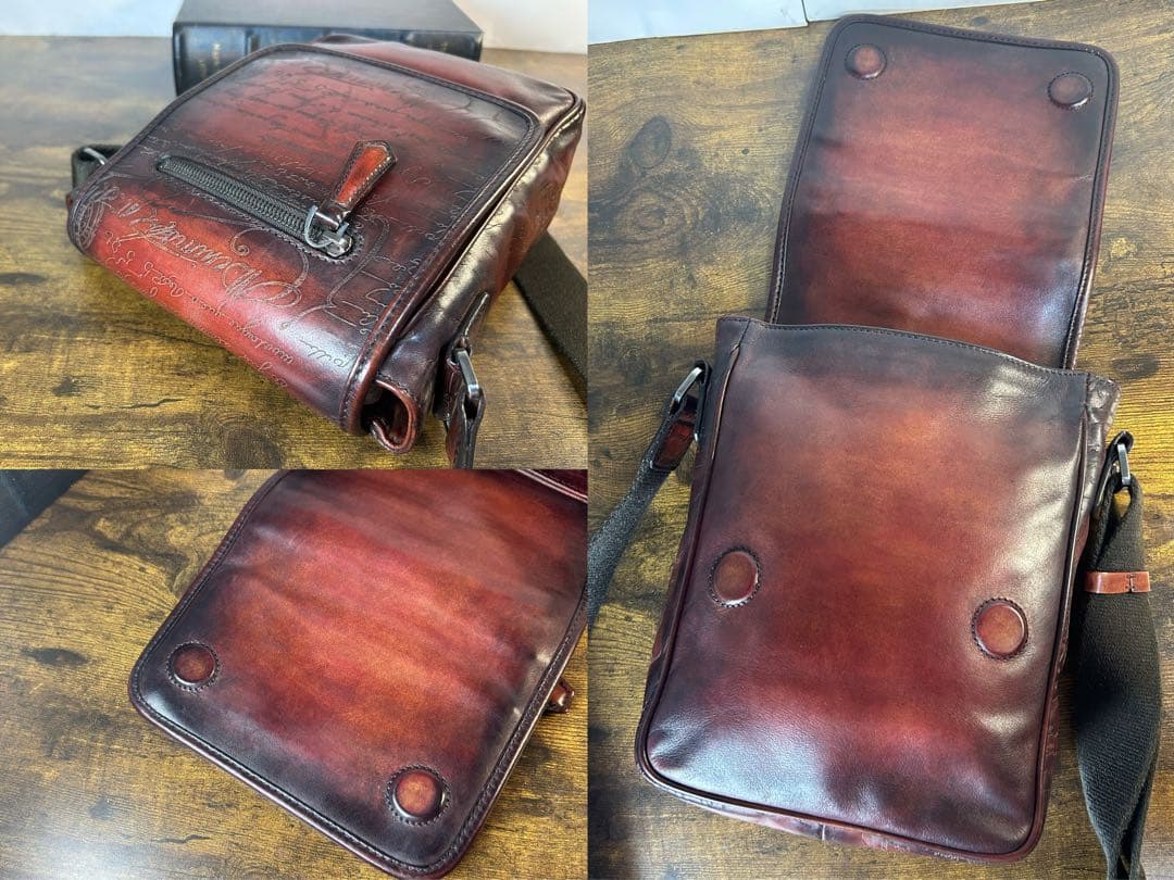 廃盤52万円　Berluti ジュールJ ショルダーバッグ スクリット