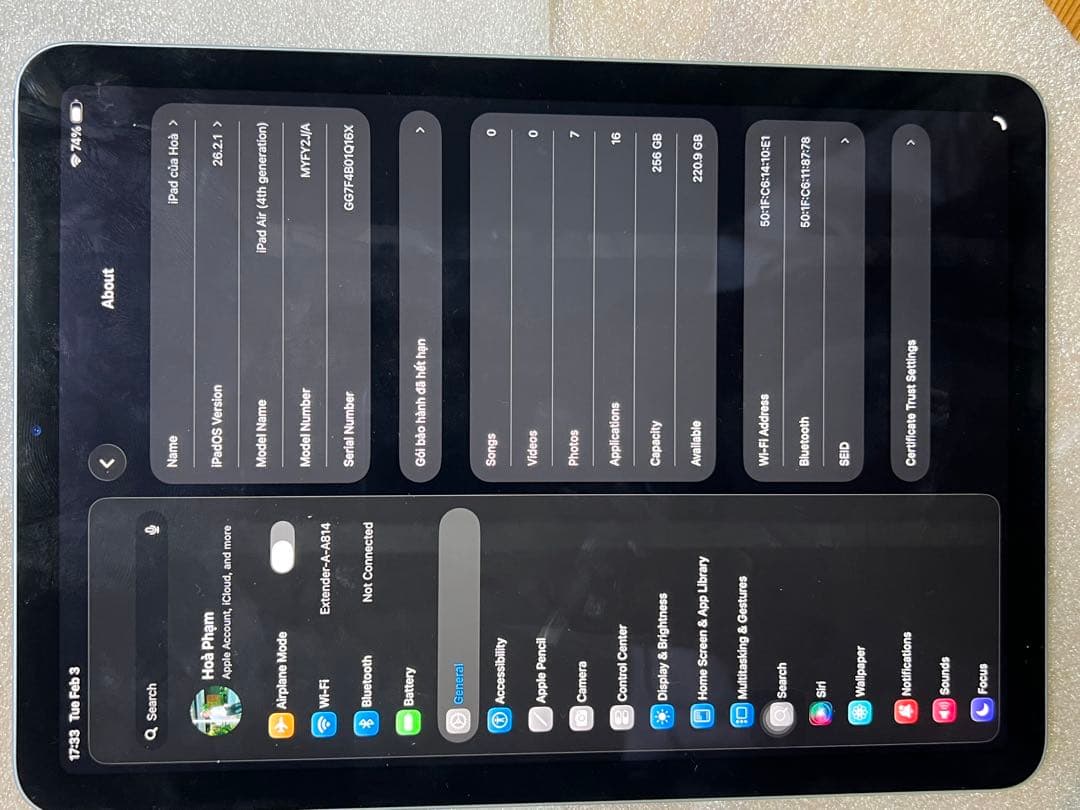 Apple iPad (第4世代)256GB +ApplePencil+Case