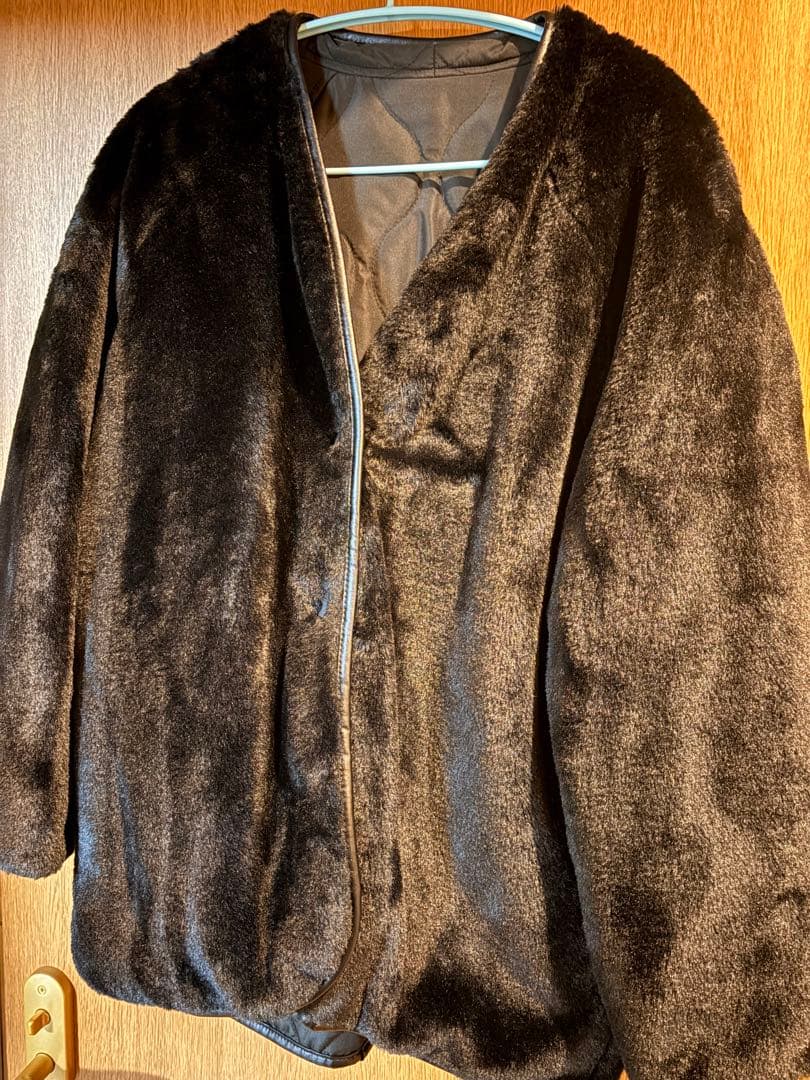 MimiWCJひょうたんキルトリバーシブルジャケット ブラック