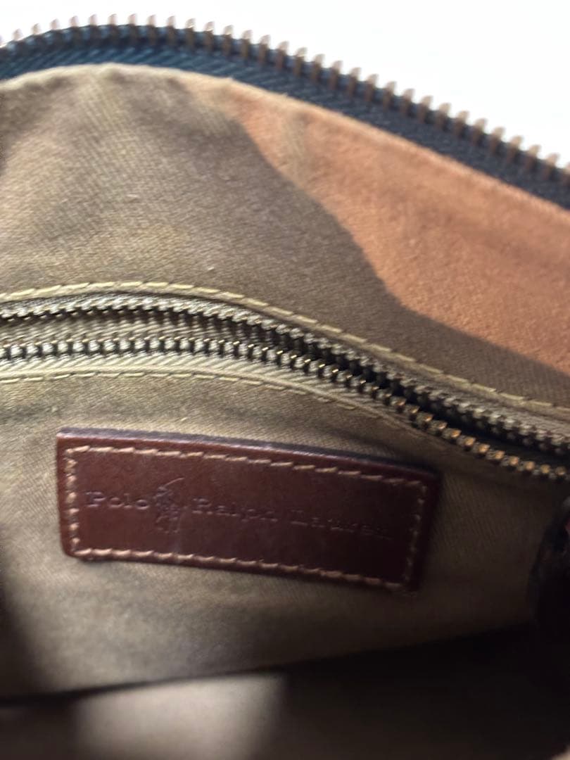 ポロラルフローレン ミニボストンバッグ ブラックチェック柄 ハンドバッグ