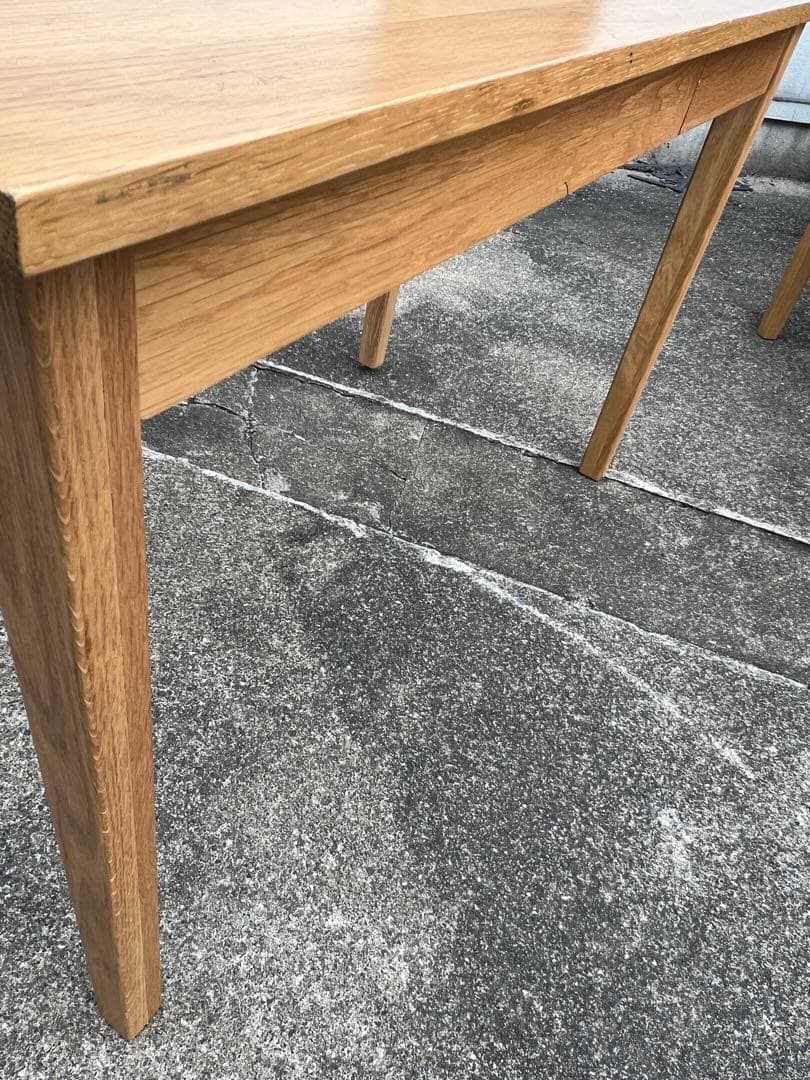 無印良品 学習机 木製デスク オーク材 2