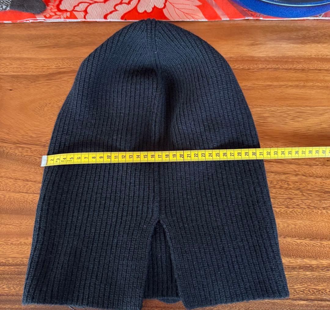 ヤク100%帽子　ブラック　BODIOS