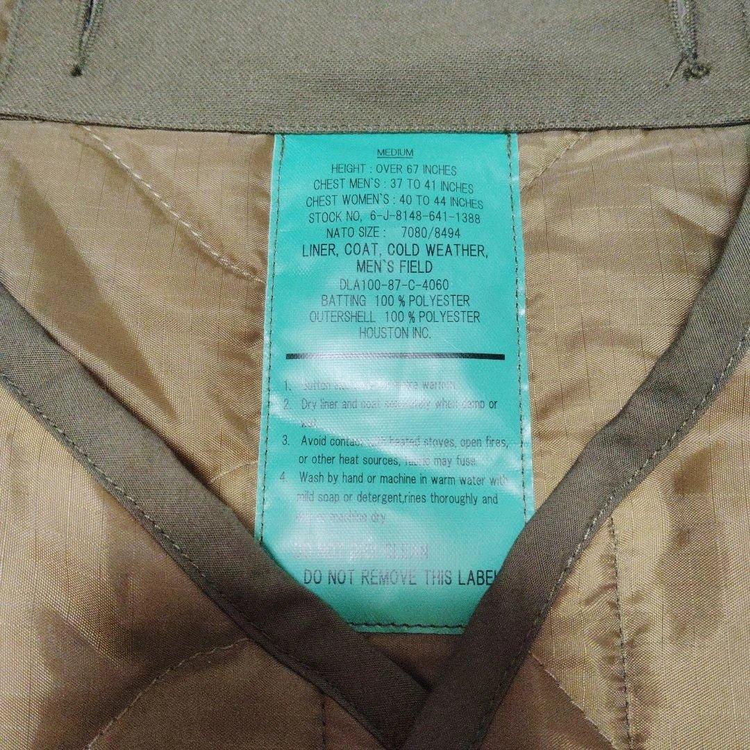 コ*ー様 米軍実物 M-65 フィールドジャケット ライナー M 87年 デッド