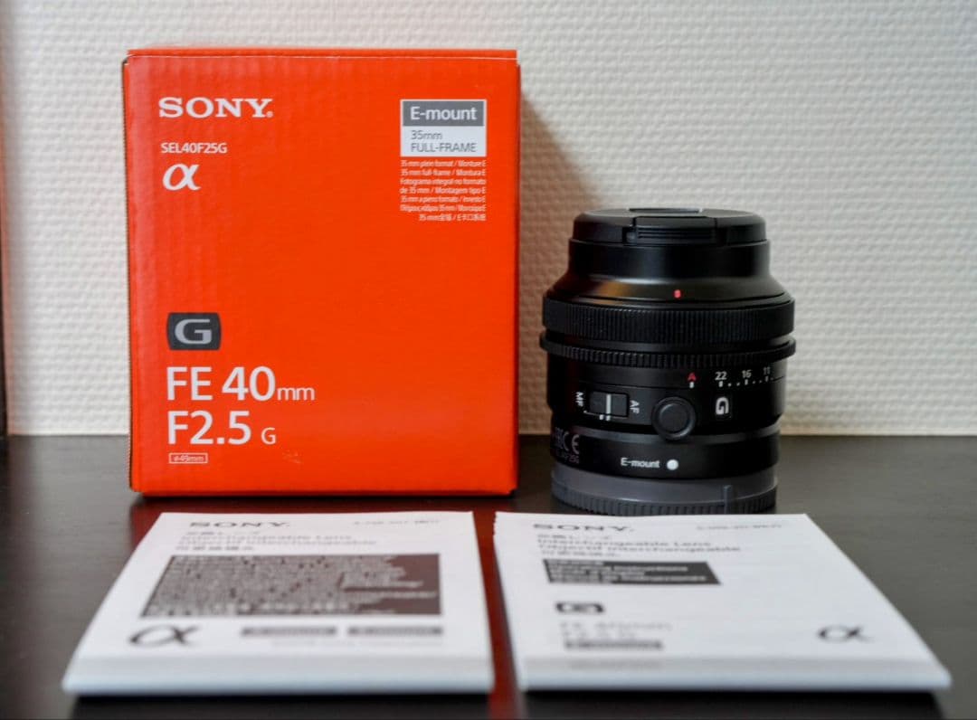 美品　SONY FE 40mm F2.5 G／SEL40F25G