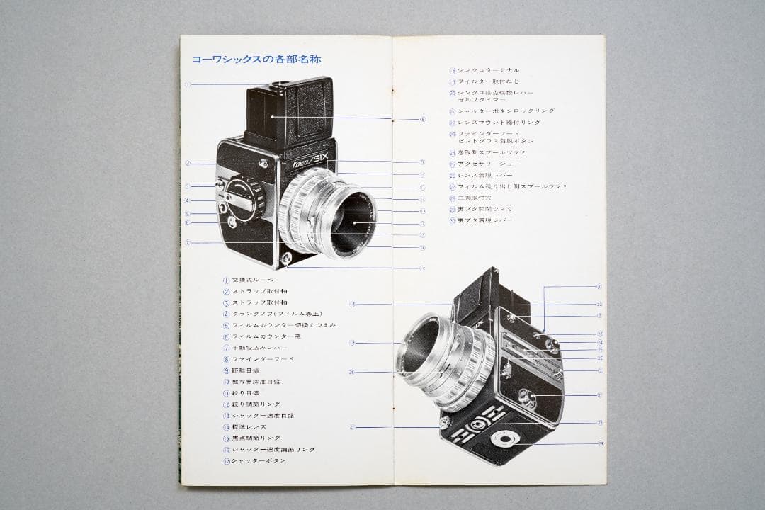 コーワシックス（Kowa/SIX）　カタログ&価格表　1968年　超貴重品　C