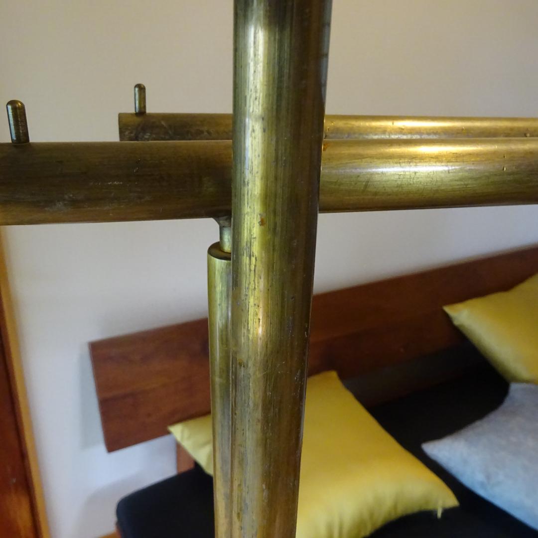 3点セット真鍮系×アイアン ハンガーラックハンガーラックスタンド アンティーク調