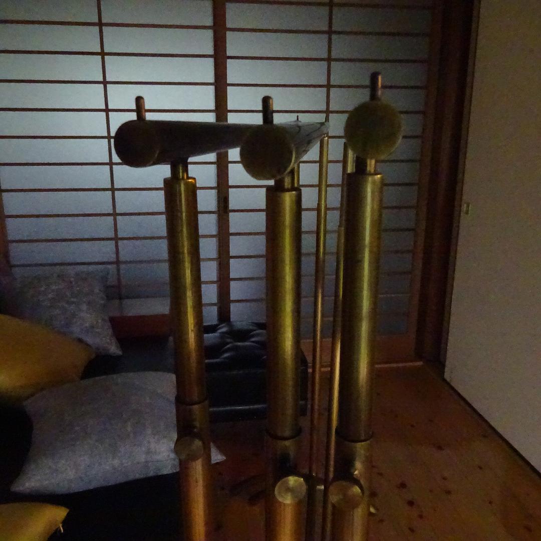 3点セット真鍮系×アイアン ハンガーラックハンガーラックスタンド アンティーク調