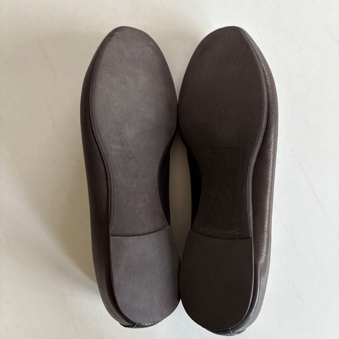 VIEILLE（ヴィエイユ）ゴートレザー　パンプス　黒　36 23cm