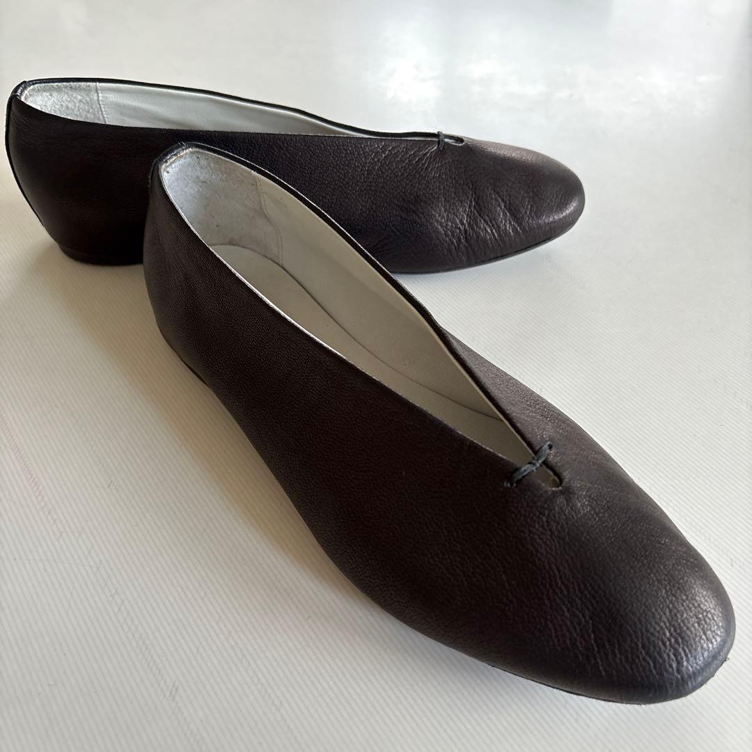 VIEILLE（ヴィエイユ）ゴートレザー　パンプス　黒　36 23cm