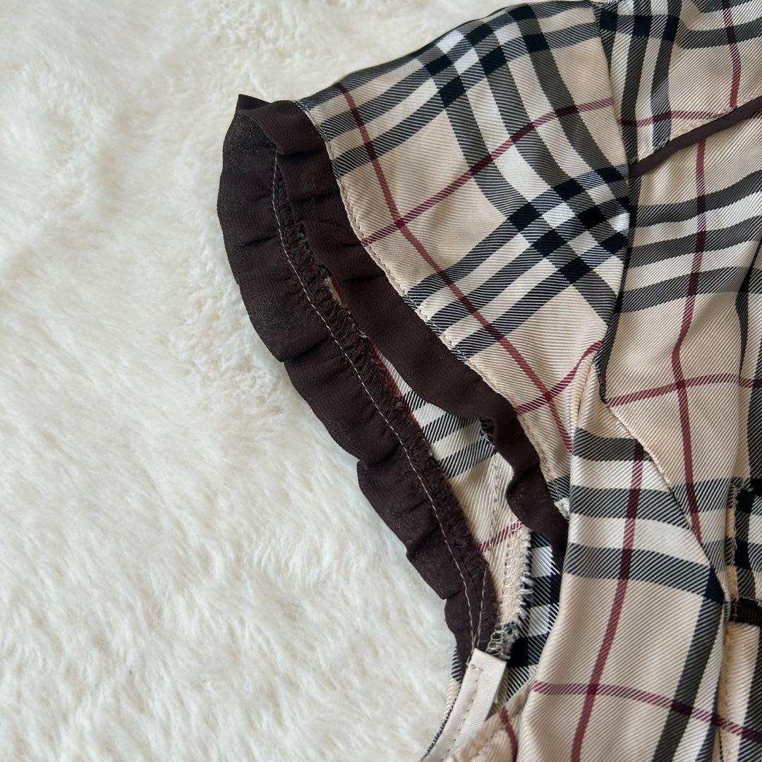 希少✨バーバリーブルーレーベル ノバチェック ワンピース S相当 y2k