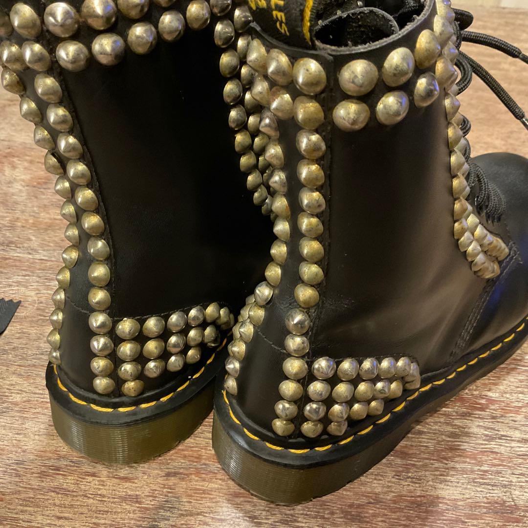 美品！ドクターマーチン スタッズ カスタム 10ホール ブーツ 1919 黒