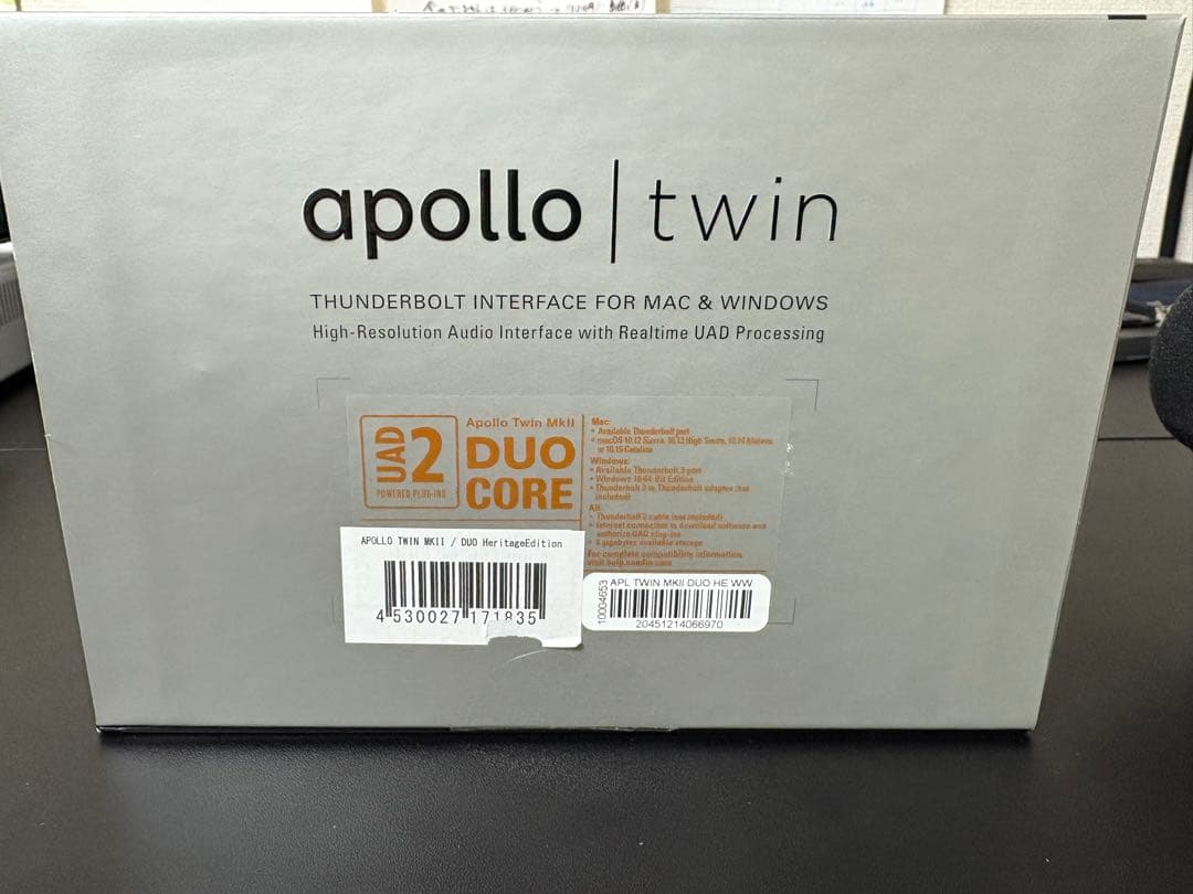 DTM・DAW Apollo Twin MkII DUO Heritage Edition