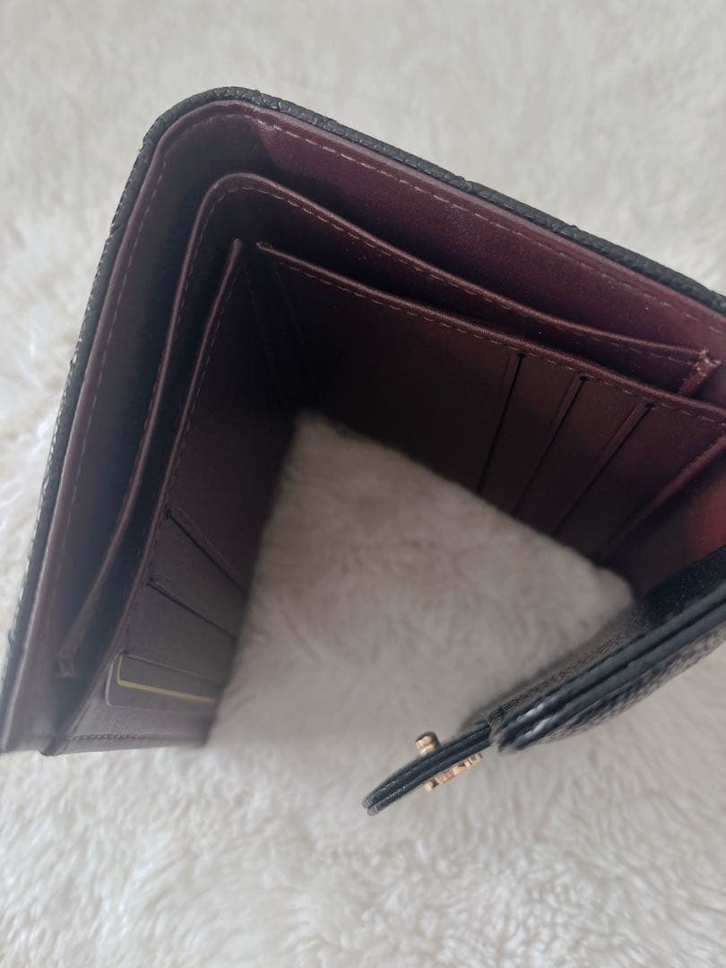 CHANEL ノベルティーブラックレザー 財布