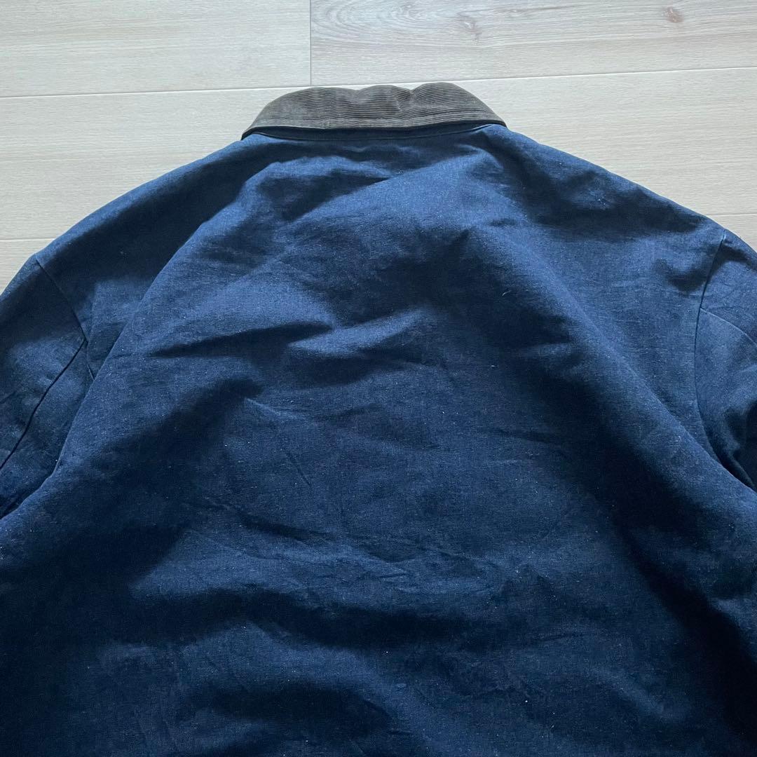 80s USA製 BIGBEN デニムカバーオール 裏地ブランケット 襟コーズ