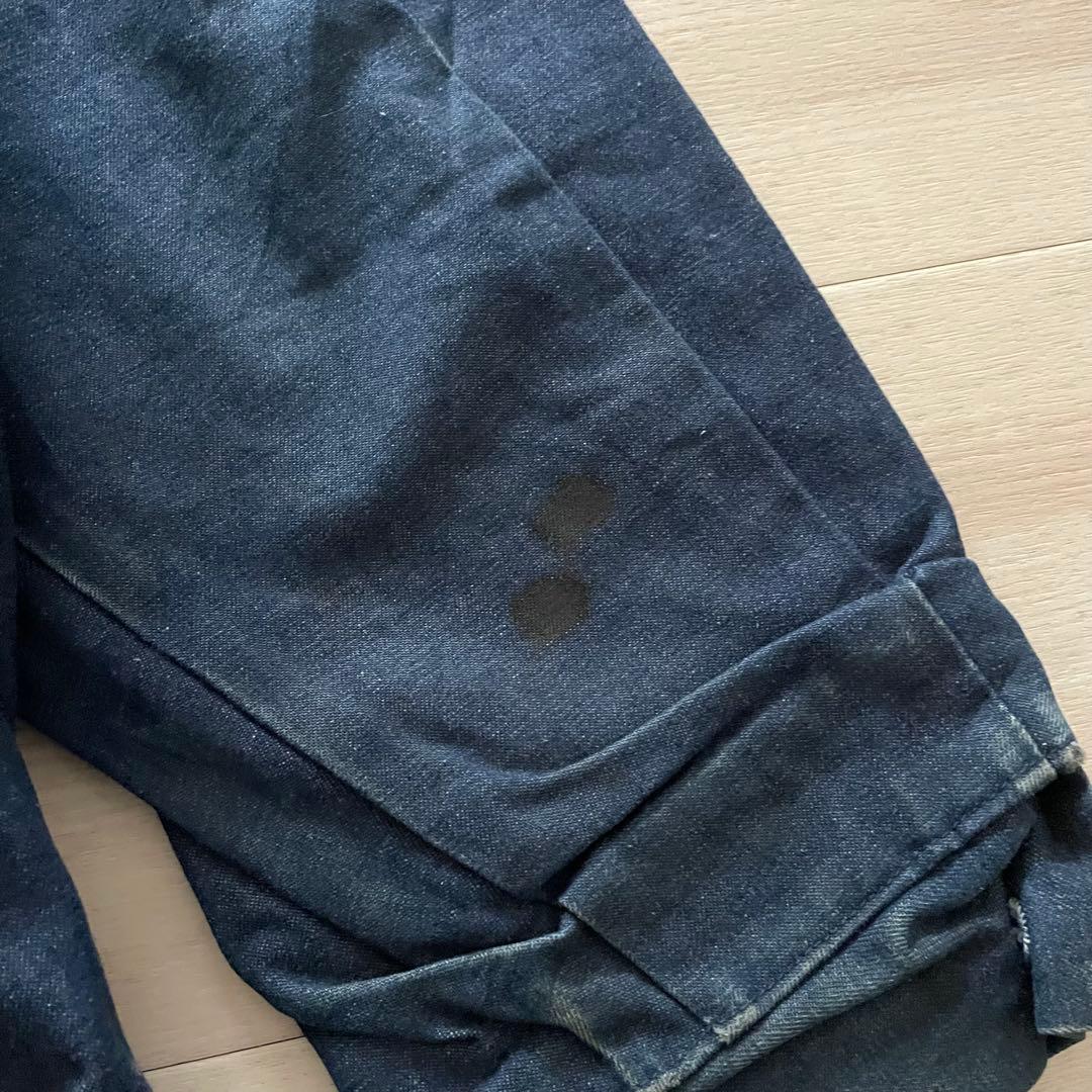 80s USA製 BIGBEN デニムカバーオール 裏地ブランケット 襟コーズ