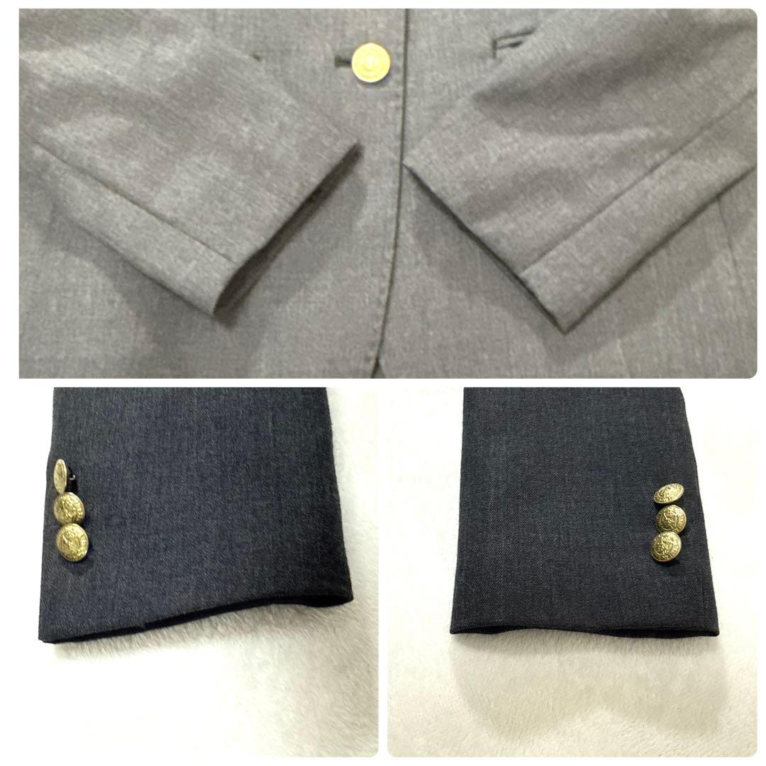 美品　EASTBOY VENUS グレー 金ボタン エンブレム付 ジャケット7