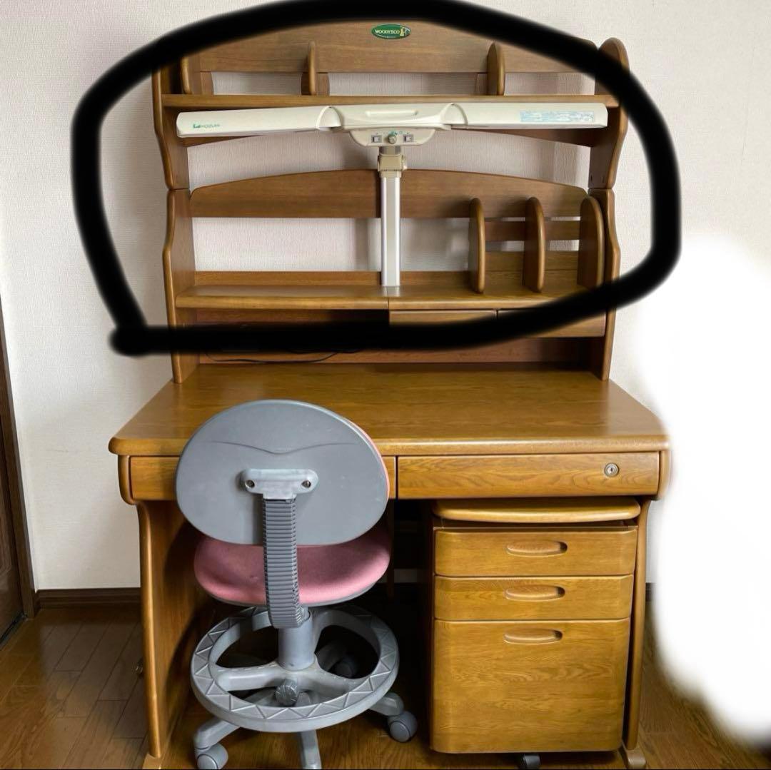 勉強机② 上置き本棚