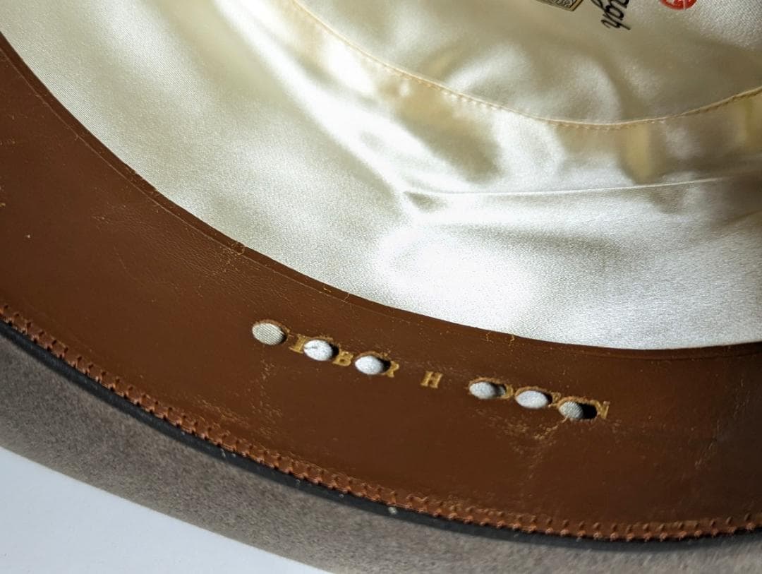 Cavanagh USAヴィンテージ ホンブルグハット グレー Mサイズ