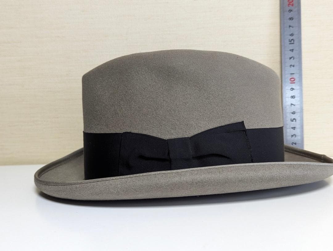 Cavanagh USAヴィンテージ ホンブルグハット グレー Mサイズ