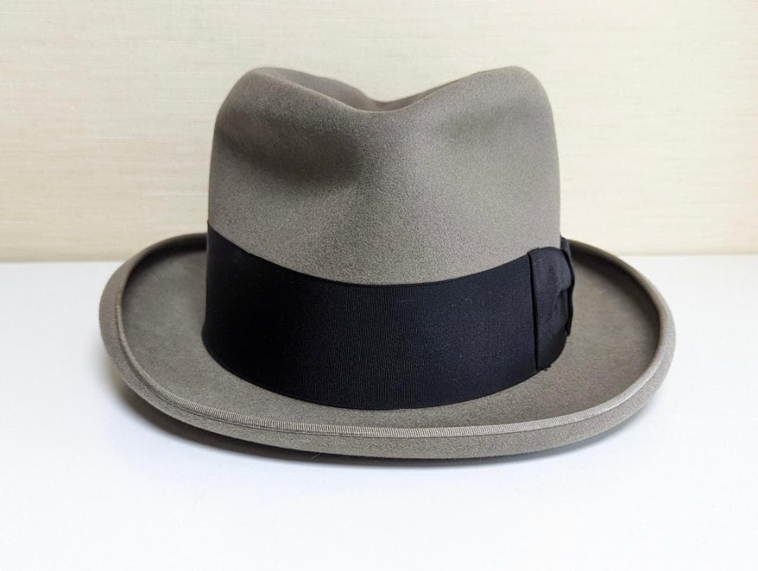 Cavanagh USAヴィンテージ ホンブルグハット グレー Mサイズ