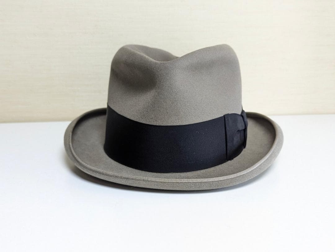 Cavanagh USAヴィンテージ ホンブルグハット グレー Mサイズ