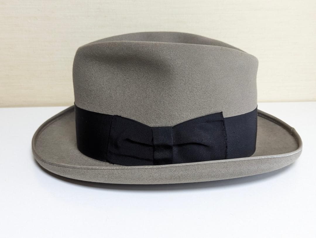 Cavanagh USAヴィンテージ ホンブルグハット グレー Mサイズ
