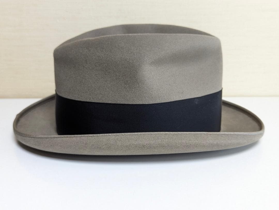 Cavanagh USAヴィンテージ ホンブルグハット グレー Mサイズ